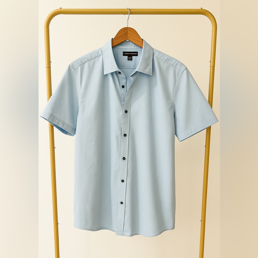 Banana Republic Men's Light Blue Button-Down Shirt
